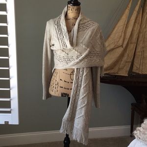 Anthropologie sweater wrap